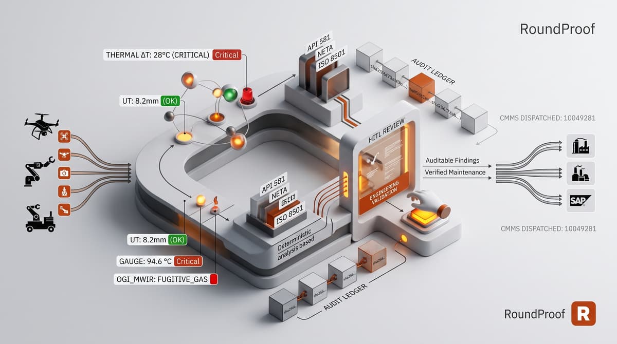 RoundProof — Autonomous Robotic & Drone Inspection Intelligence screenshot 2